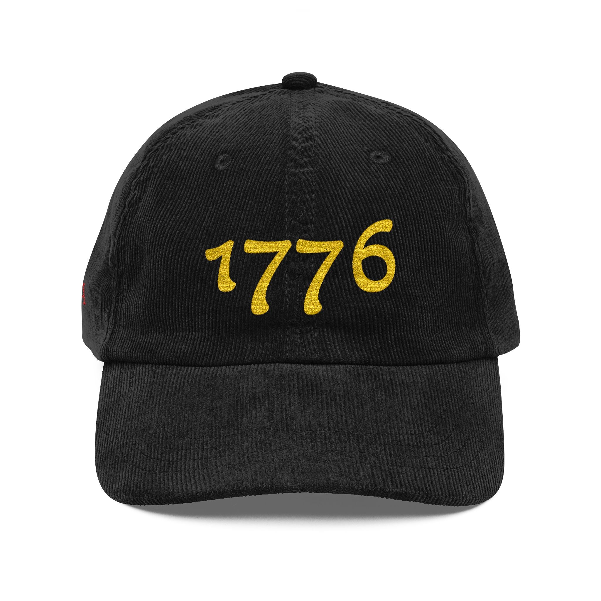 Classic 1776 Freedom USA - Vintage Embroidered Corduroy Baseball Cap