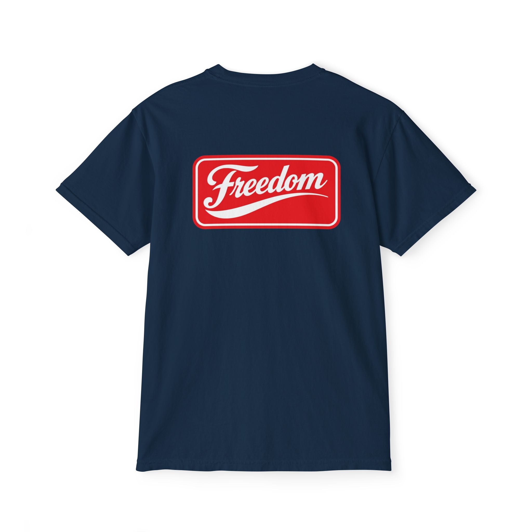 Freedom Pocket T-Shirt — Vintage Red Logo Tee