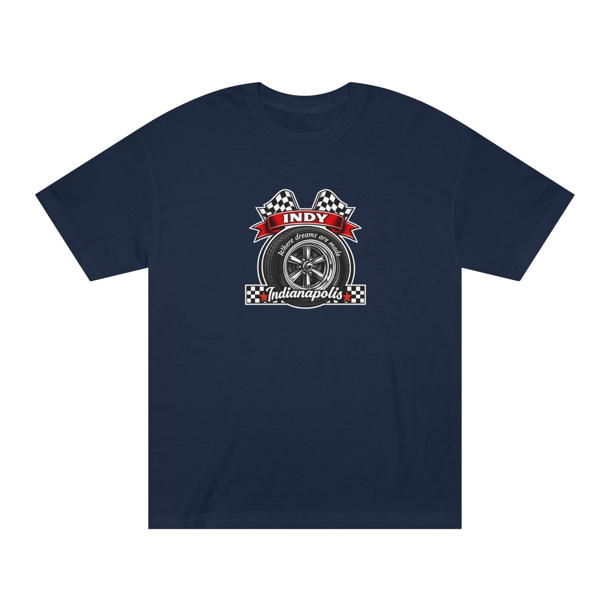 Indy Racing Wheel Tee — Indianapolis Motor Racing Vintage Graphic