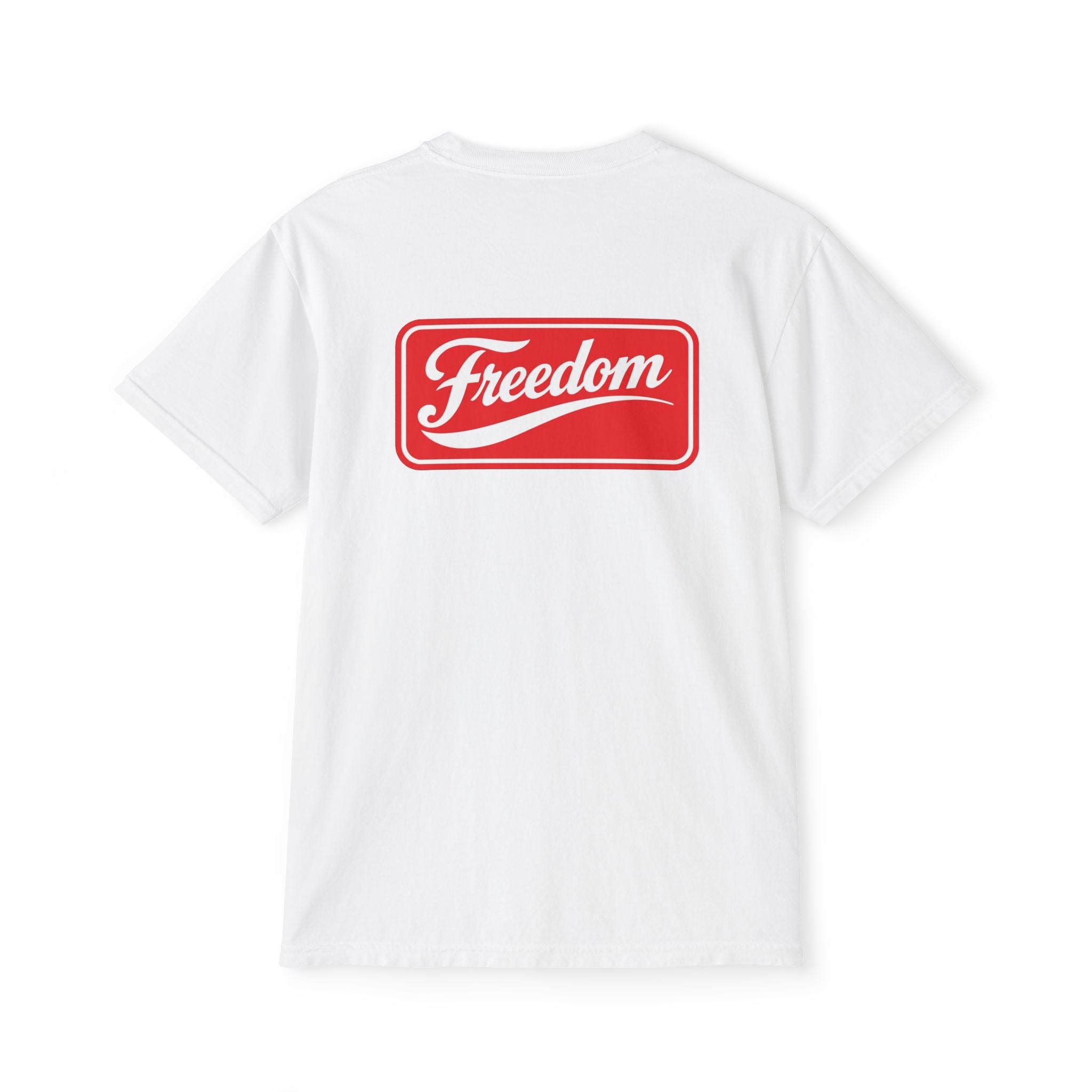 Freedom Pocket T-Shirt — Vintage Red Logo Tee