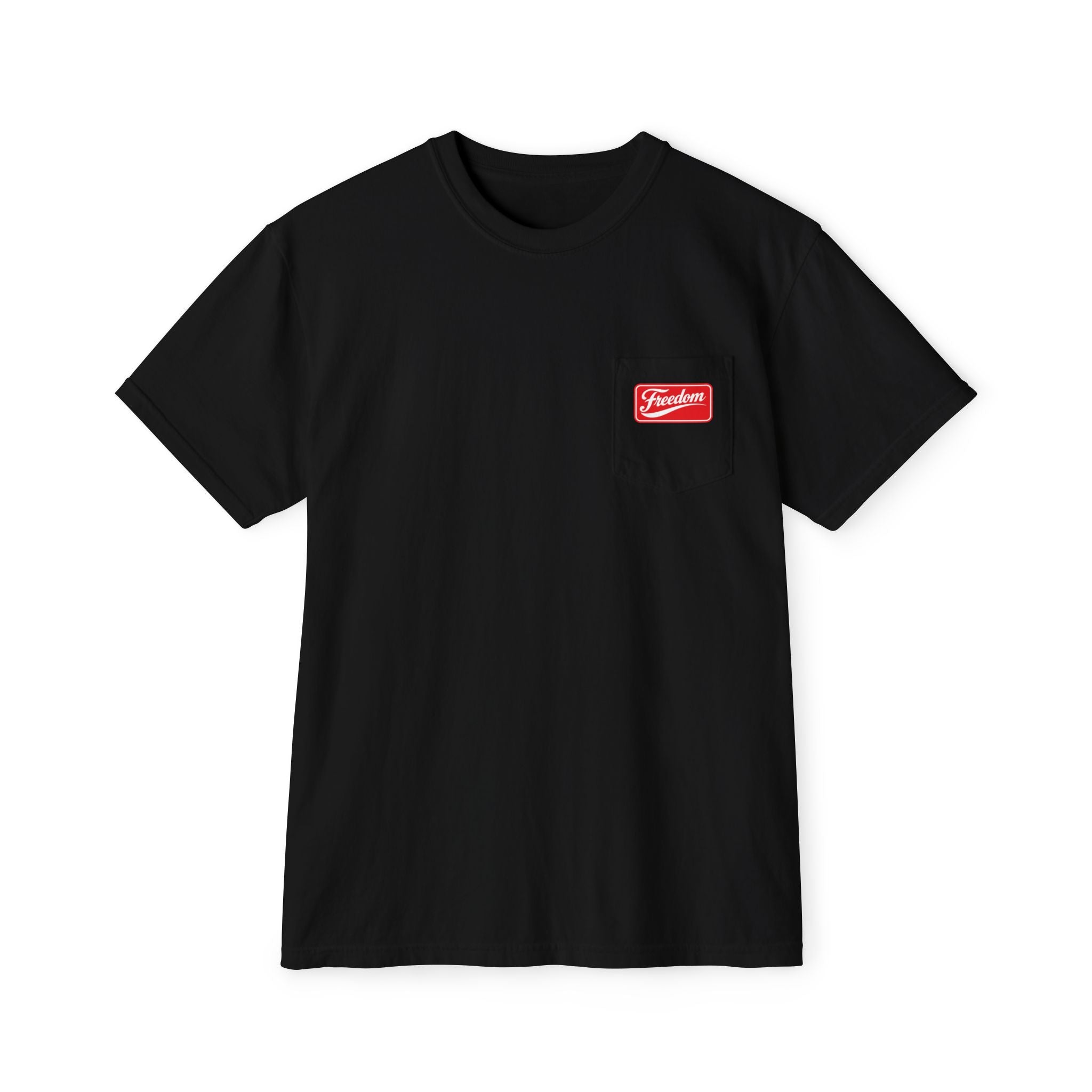 Freedom Pocket T-Shirt — Vintage Red Logo Tee