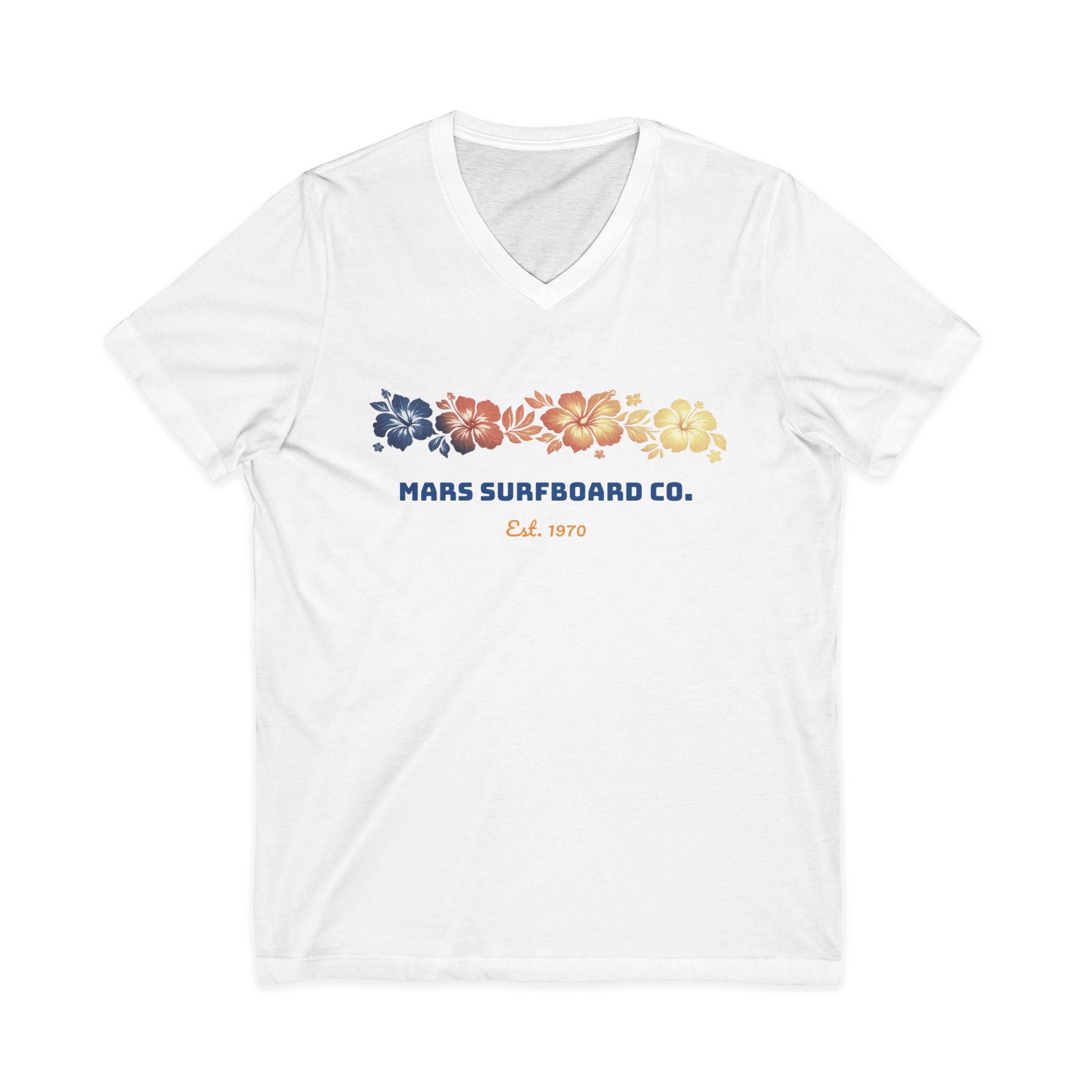 Mars Surfboard Co. - Unisex Jersey Short Sleeve V-Neck Tee