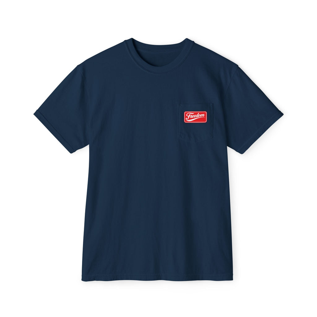 Freedom Pocket T-Shirt — Vintage Red Logo Tee