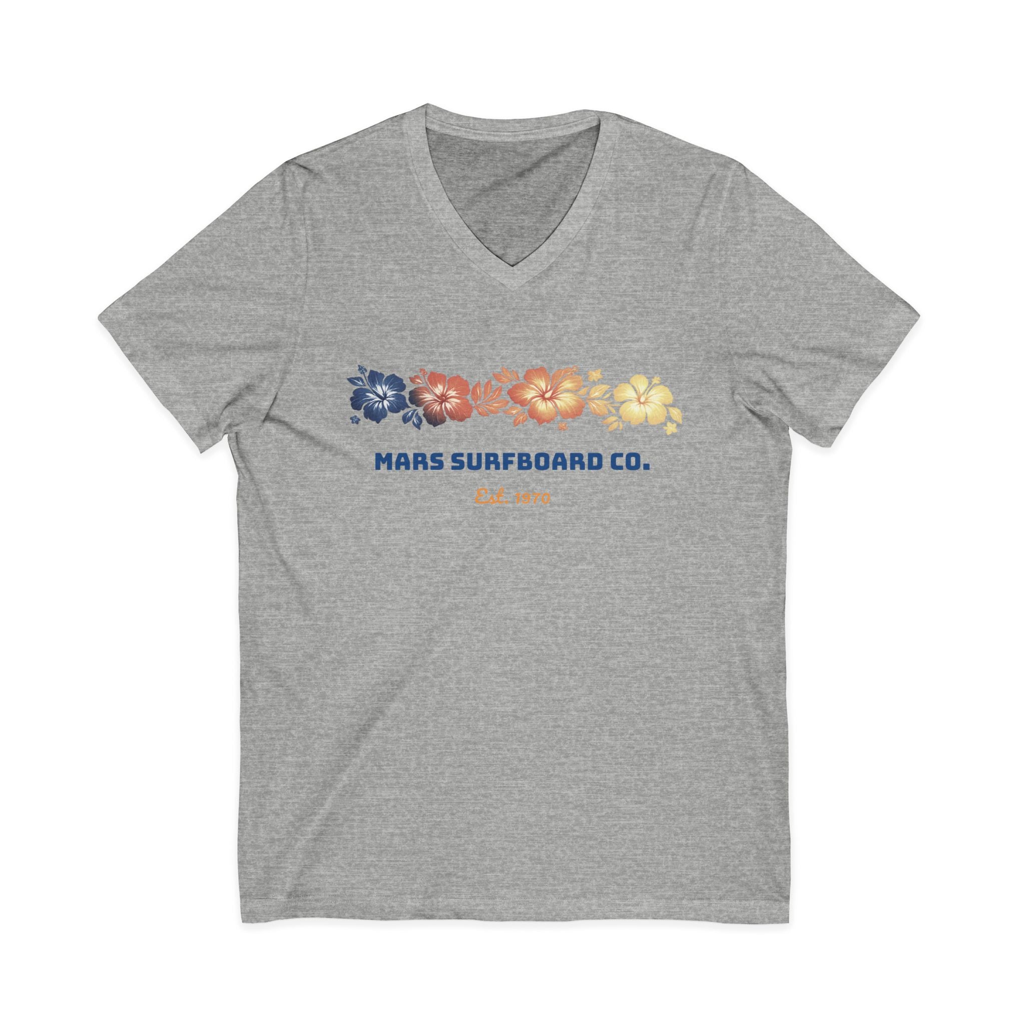 Mars Surfboard Co. - Unisex Jersey Short Sleeve V-Neck Tee