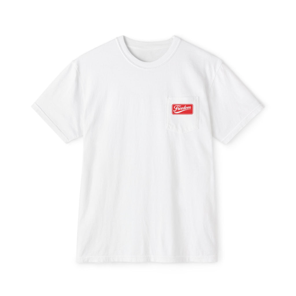 Freedom Pocket T-Shirt — Vintage Red Logo Tee