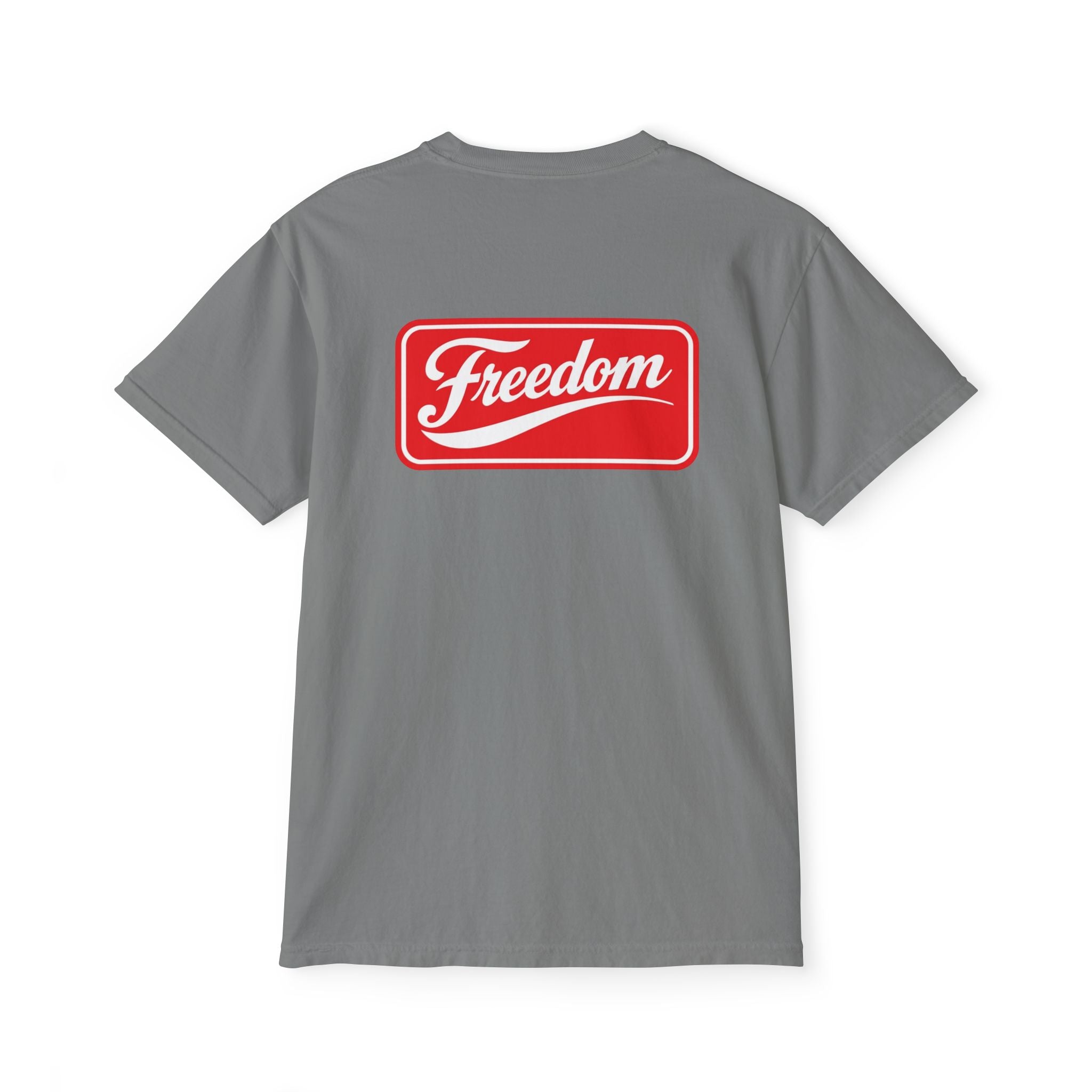 Freedom Pocket T-Shirt — Vintage Red Logo Tee