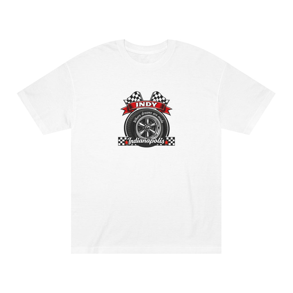 Indy Racing Wheel Tee — Indianapolis Motor Racing Vintage Graphic