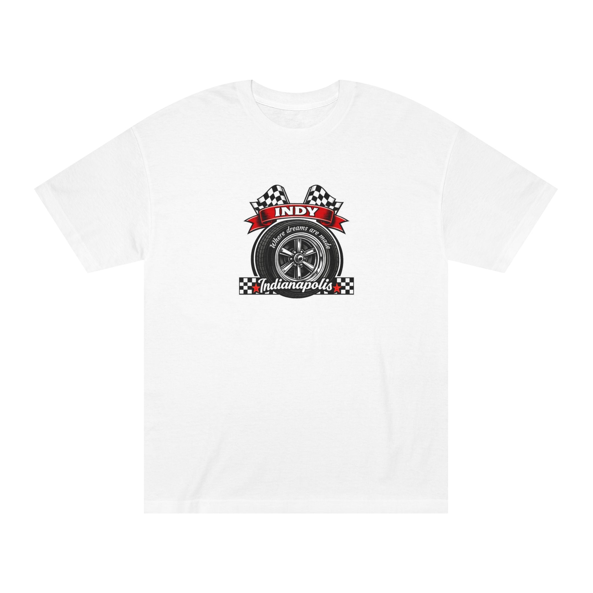 Indy Racing Wheel Tee — Indianapolis Motor Racing Vintage Graphic
